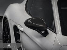 Load image into Gallery viewer, AutoTecknic Replacement Carbon Fiber Mirror Covers - Porsche 718 Cayman | Boxster