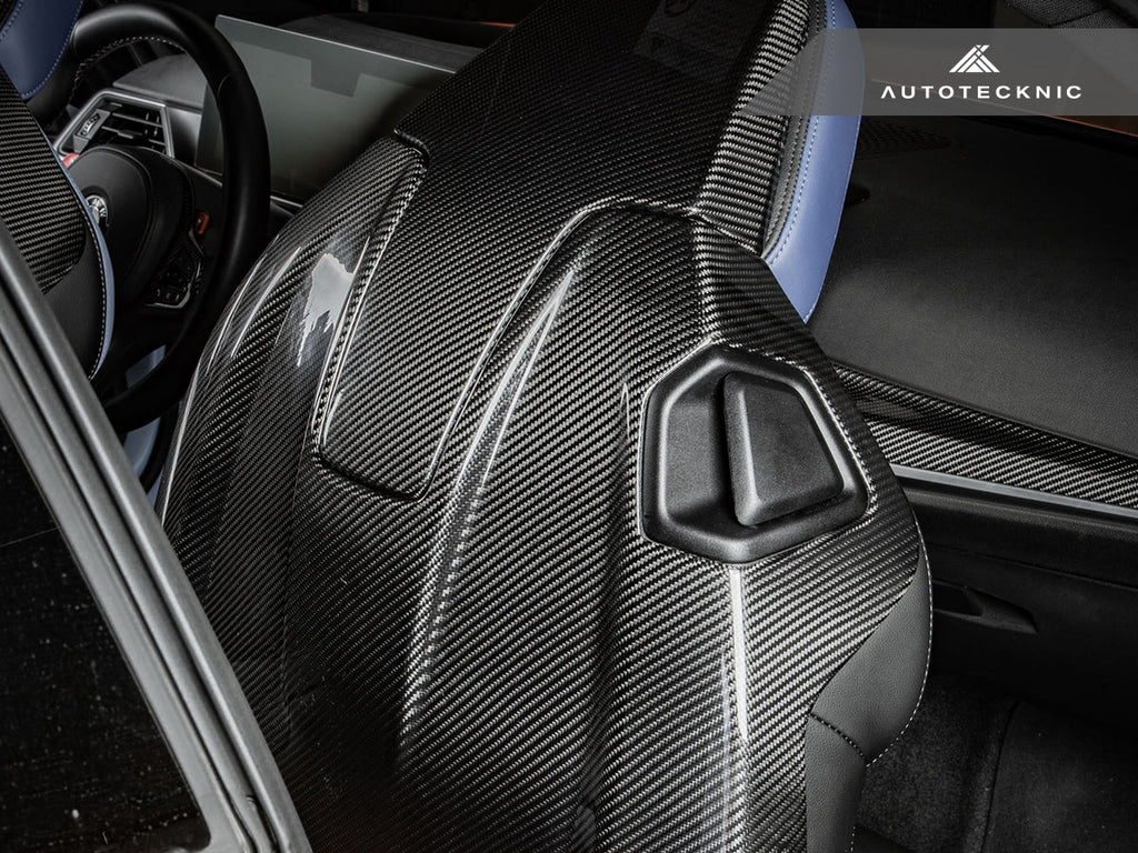 AutoTecknic Dry Carbon Full Seat Back Cover Set - G42 M240I