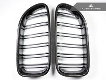 Load image into Gallery viewer, AutoTecknic Dual-Slats Carbon Fiber Front Grille Set - F06 Gran Coupe / F12 Coupe / F13 Cabrio | 6 Series & M6