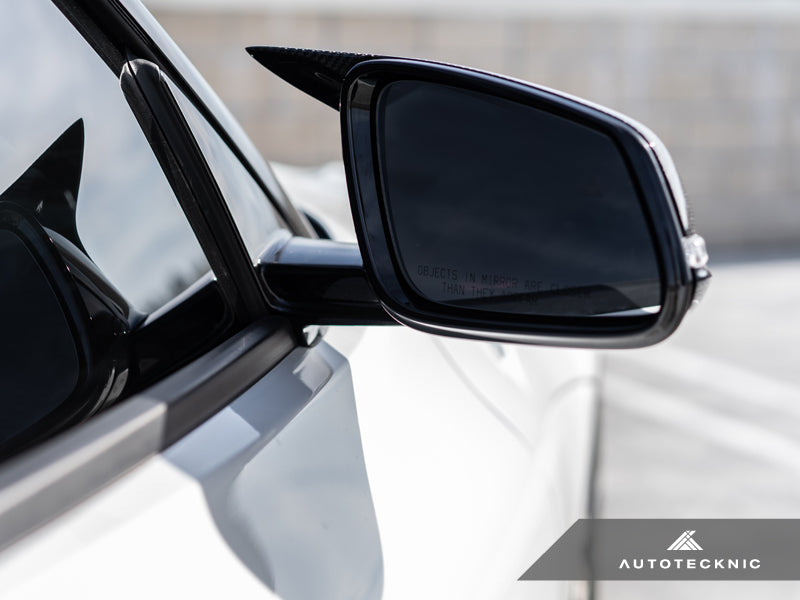 AutoTecknic Replacement Aero Glazing Black Mirror Covers - A90