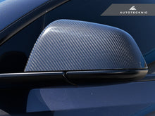 Load image into Gallery viewer, AutoTecknic Dry Carbon Fiber Mirror Covers - Tesla Model Y
