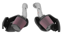 Load image into Gallery viewer, K&N 14-15 Infiniti Q50 3.7L V6 Dual Silver Typhoon Short Ram Intakes