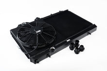 Load image into Gallery viewer, CSF 96-07 Mitsubishi Evo 4/5/6/7/8/9 Full-Slim Radiator w/12in Fan & Shroud/-16AN - Black