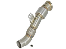 Load image into Gallery viewer, Toyota Supra A90 AFE Power Twisted Steel Down-Pipe (Hi Flow Cat)