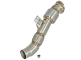 Toyota Supra A90 AFE Power Twisted Steel Down-Pipe (Hi Flow Cat)