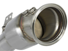 Load image into Gallery viewer, Toyota Supra A90 AFE Power Twisted Steel Down-Pipe (Hi Flow Cat)