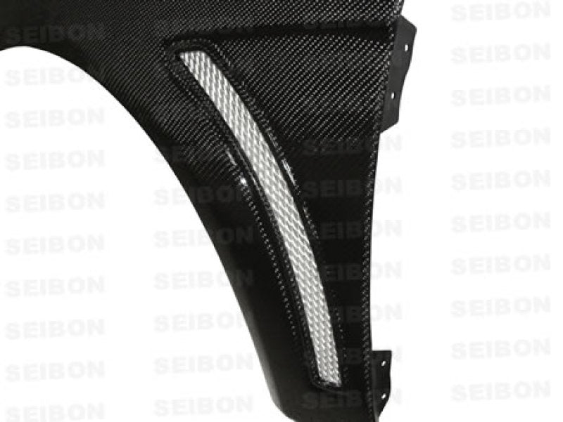 Seibon 08-12 Mitsubishi Evo X 10mm Wider Carbon Fiber Fenders 