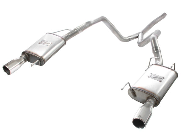 NEXGEN MT-FORGED 5〜P NS950(S) aFe Axle-Back Exhaust 2.5in 409SS w/Polished Tip 05-09 Ford