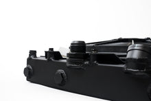 Load image into Gallery viewer, CSF Universal Half Radiator w/-16AN & Slip-On Fittings/12in SPAL Fan & Shroud - Black Finish