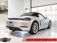 Load image into Gallery viewer, AWE Tuning Porsche 718 Boxster / Cayman Touring Edition Exhaust - Diamond Black Tips