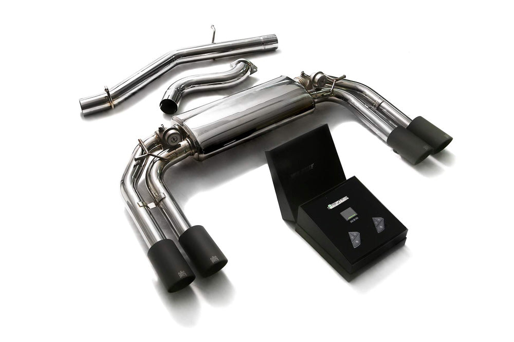 ARMYTRIX Audi S3（8V系）　バルブトロニックエキゾーストシステム ARMYTRIX Stainless Steel Valvetronic Catback Exhaust System Quad