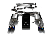 Load image into Gallery viewer, ARMYTRIX Stainless Steel Valvetronic Catback Exhaust System Quad Blue Coated Tips BMW 535i F10 RWD 2011-2019
