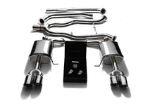 Load image into Gallery viewer, ARMYTRIX Stainless Steel Valvetronic Catback Exhaust System Quad Chrome Silver Tips BMW 535i F10 RWD 2011-2019