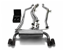 Load image into Gallery viewer, ARMYTRIX Stainless Steel Valvetronic Catback Exhaust System Quad Matte Black Tips BMW M135i | M235i F2x 2012-2015