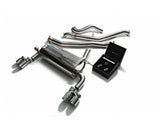 ARMYTRIX Stainless Steel Valvetronic Catback Exhaust System Quad Chrome Silver Tips BMW 3-Series | 4-Series F3x 2012-2015