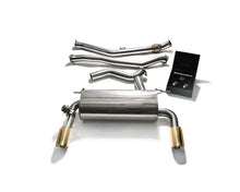 Load image into Gallery viewer, ARMYTRIX Stainless Steel Valvetronic Catback Exhaust Dual Gold Tips BMW 335i | 435i F3x 2012-2015