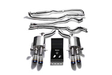 Load image into Gallery viewer, ARMYTRIX Stainless Steel Valvetronic Catback Exhaust System Quad Blue Coated Tips BMW M6 F12 | F13 2013-2019