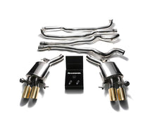Load image into Gallery viewer, ARMYTRIX Stainless Steel Valvetronic Catback Exhaust System Quad Gold Tips BMW M6 F12 | F13 2013-2019