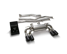 Load image into Gallery viewer, ARMYTRIX Stainless Steel Valvetronic Catback Exhaust System Quad Carbon Tips BMW M2 Competition F87 2019-2020