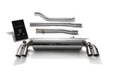 ARMYTRIX Stainless Steel Valvetronic Catback Exhaust System Quad Chrome Silver Tips BMW 550i G30 | G31 2017-2020