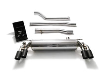 Load image into Gallery viewer, ARMYTRIX Stainless Steel Valvetronic Catback Exhaust System Quad Matte Black Tips BMW 550i G30 | G31 2017-2020