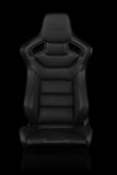 Braum Racing Seat Elite Black Stitching (Pair)