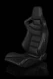 Braum Racing Seat Elite White Stitching (Pair)