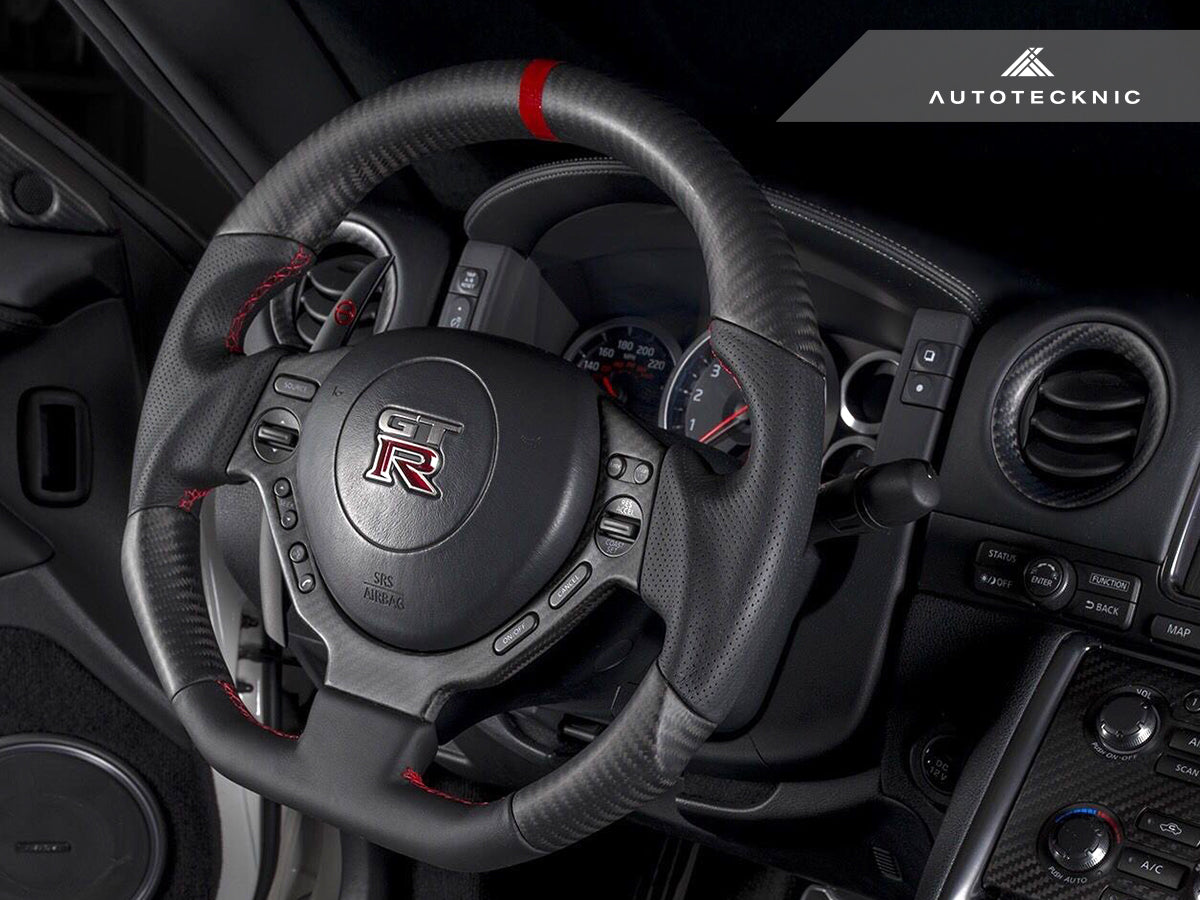 AutoTecknic Carbon Fiber Steering Wheel - Nissan R35 GT-R 2009-2017 –  Studio RSR