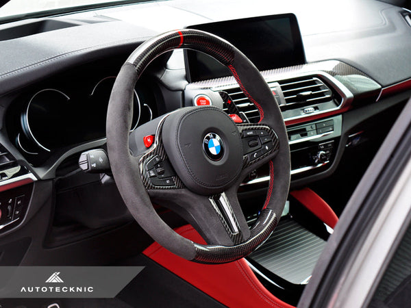 Autotecknic Carbon Alcantara Lenkradverkleidung für BMW G-Serie - online  kaufen bei CFD