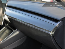 Load image into Gallery viewer, AutoTecknic Dry Carbon Fiber Steering Wheel &amp; Dash Trim - Tesla Model 3 - AutoTecknic USA