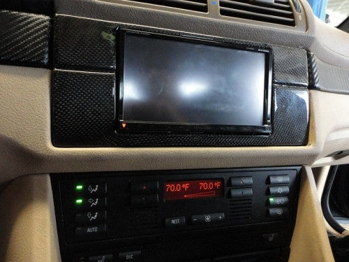 Carbon Fiber Double Din Bezel for the BMW E39 M5 - Interior - Studio RSR