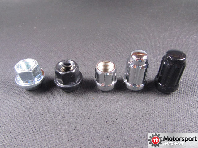 Motorsport Hardware Stud Conversion Kit 75mm Black Bullet Nose (silver) - Wheels - Studio RSR - 2