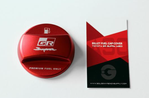 Toyota GR Supra 2020+ (A90) BLACKLINE Performance Edition RED Billet Fuel Cap Cover