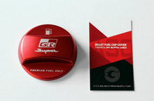 Load image into Gallery viewer, Toyota GR Supra 2020+ (A90) BLACKLINE Performance Edition RED Billet Fuel Cap Cover