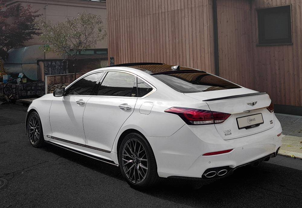 Genesis G80 (DH) carbon fiber side skirts - ADRO