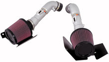 Load image into Gallery viewer, K&N 07-08 350z Dual Silver Typhoon Short Ram Intake