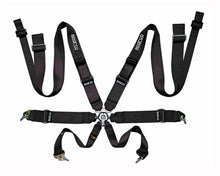 Load image into Gallery viewer, Sparco Competition 8-Point Double Shoulder Harness Black