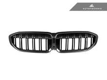 Load image into Gallery viewer, AutoTecknic Dry Carbon Fiber Dual-Slats Front Grilles - G20 3-Series Pre-LCI