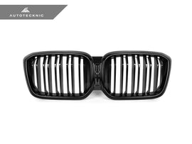AutoTecknic Painted Dual-Slat Glazing Black Front Grille Set - G01 X3 | G02 X4 LCI