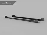 AutoTecknic Dry Carbon Side Skirt Extension Set - G87 M2