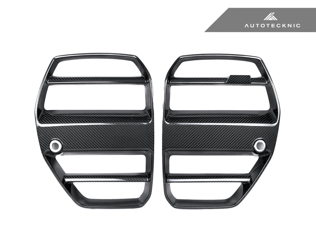 AutoTecknic Dry Carbon Podium V1 Front Grille Set - G80 M3 | G82/ G83 M4