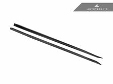 Load image into Gallery viewer, AutoTecknic Dry Carbon Fiber Side Skirt Extension Set - G60 5-Series