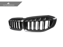 Load image into Gallery viewer, AutoTecknic Dry Carbon Fiber Dual-Slats Front Grilles - G20 3-Series Pre-LCI