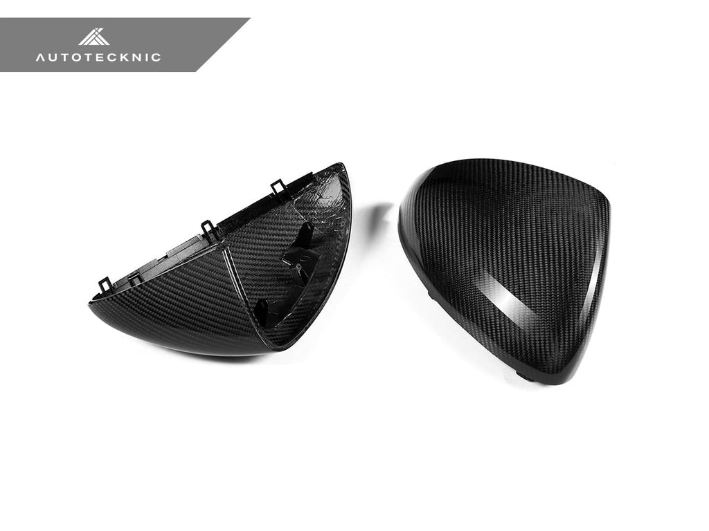 AutoTecknic Replacement Dry Carbon Mirror Covers - Porsche 958 Cayenne