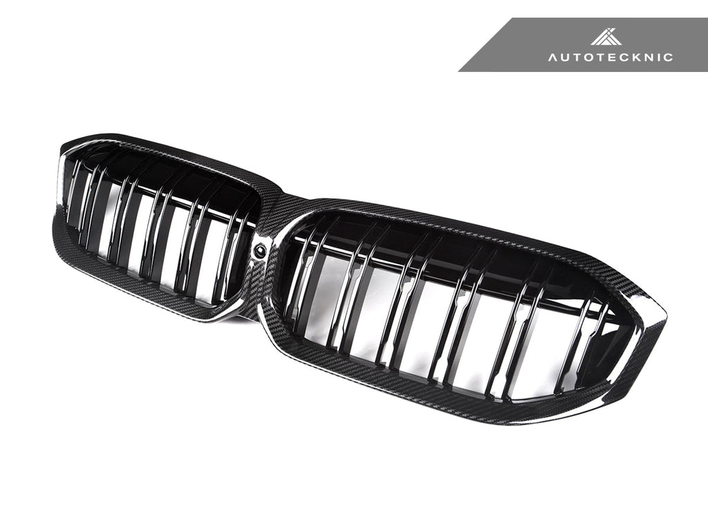 AutoTecknic Dry Carbon Fiber Dual-Slat Front Grille - G20 3-Series LCI