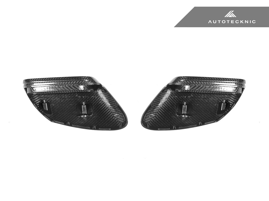 AutoTecknic Replacement Dry Carbon Mirror Covers - Porsche 9J1 Taycan