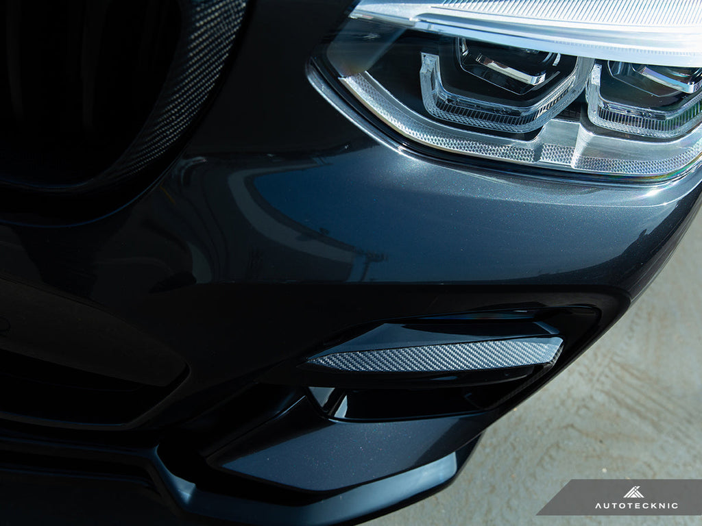 AutoTecknic Carbon Fiber Front Bumper Trim Set - G01 X3 | G02 X4 M40I Pre-LCI