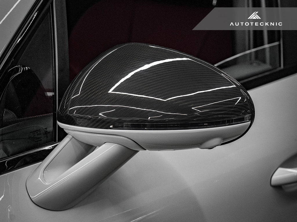 AutoTecknic Replacement Dry Carbon Mirror Covers - Porsche 95B Macan