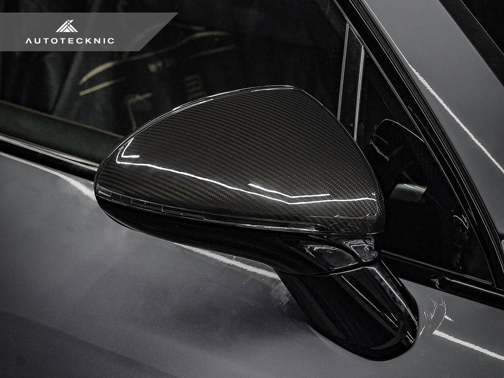 AutoTecknic Replacement Dry Carbon Mirror Covers - Porsche 958.2 Cayenne