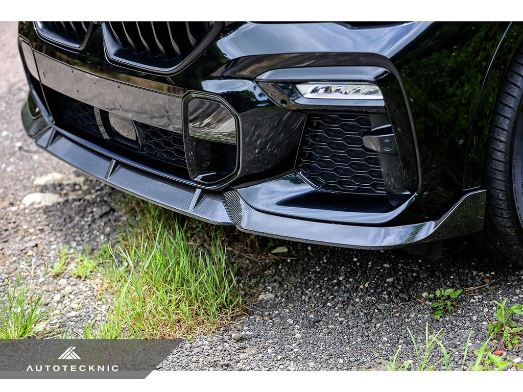 AutoTecknic Performance Dry Carbon Front Lip Set - G06 X6 M-Sport